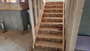 Basement stairs installed 