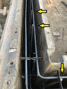 Vertical reinforcing bars