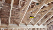 Attic knee wall above master bedroomÂ