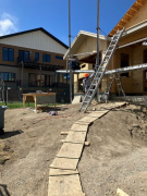 Fascia & soffit insulation in progress