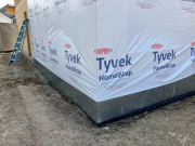 Tyvek & flashing for extra moisture protection