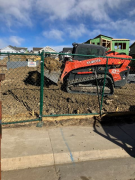 Grading backfill at entry