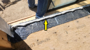Solarium window to be set in sealant for maximum air infiltration control