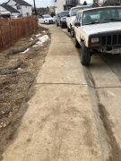 Cleaned street & sidewalk per city code