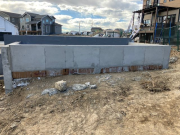 Rear patio walls complete & ready for backfill