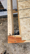 Deck perimeter built with solid glulam beams for extra stability