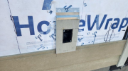 Outlet panels with flashing