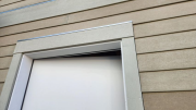 We remove brick mold before installing trim