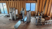 HVAC material stored in great room