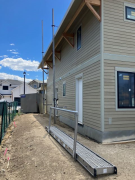 Siding completed on east side