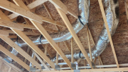 Insulated ducts above master suiteÂ