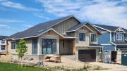 Front of house with roof finishedÂ
