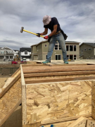 Paul insuring a tight subfloor