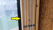 Framing is caulked for higher performance tight envelopeÂ