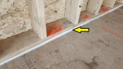 Bottom plates are caulked for maximum air infiltration control