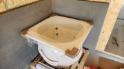 Soaking tub is delivered