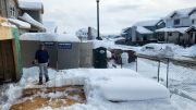 Bob removing snow