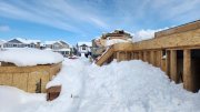 Main floor buried in snow