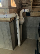Vent fan for lower basement floor