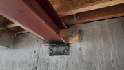 Beam pocket blocked for groutingÂ