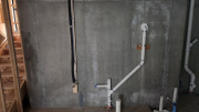 Plumbing in basement for future sink