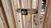Shower valves are installed