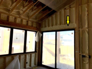 Closed cell foam in door header