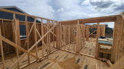 Interior walls in master suite