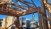 Rear patio 9x12 glulam beams