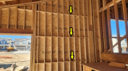 Tall walls blocked 4' O.C. per engineeringÂ