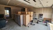 Cabinets delivered and stored in garageÂ