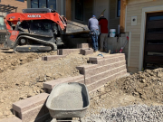 Lower wall completed