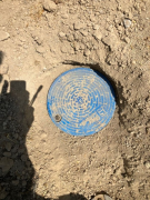 Meter pit cover un-damaged