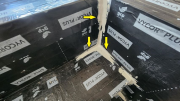 Vycor on tub deck and corners sealedÂ