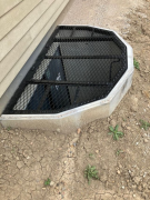 Window well covers installed