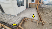 Steel rebar & mesh in rear studio patioÂ