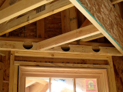Ledgers in Living Room are Open for Insulation  