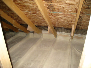 Attic is Sealed with Closed Cell Foam  