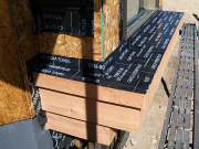 Living window shelf protected with Vycor