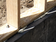 Detail of Bottom LSL Plate over Spray Foam