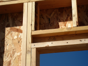 LVL Headers Flush on Outside for Future Rigid Insulation