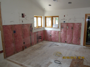 Floor & insulation are repaired before new drywall