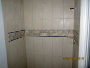 Master shower wall tile