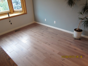 New hardwood in master bedroom