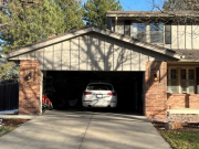 Before - New garage doors to match battens above