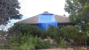 Master bedroom dormer removed & protected