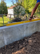 Checking top of foundation level