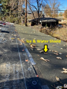 Roof with ice & water shield