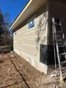 Exterior paint starting