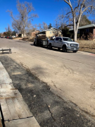 Loading concrete into trailer to recycle